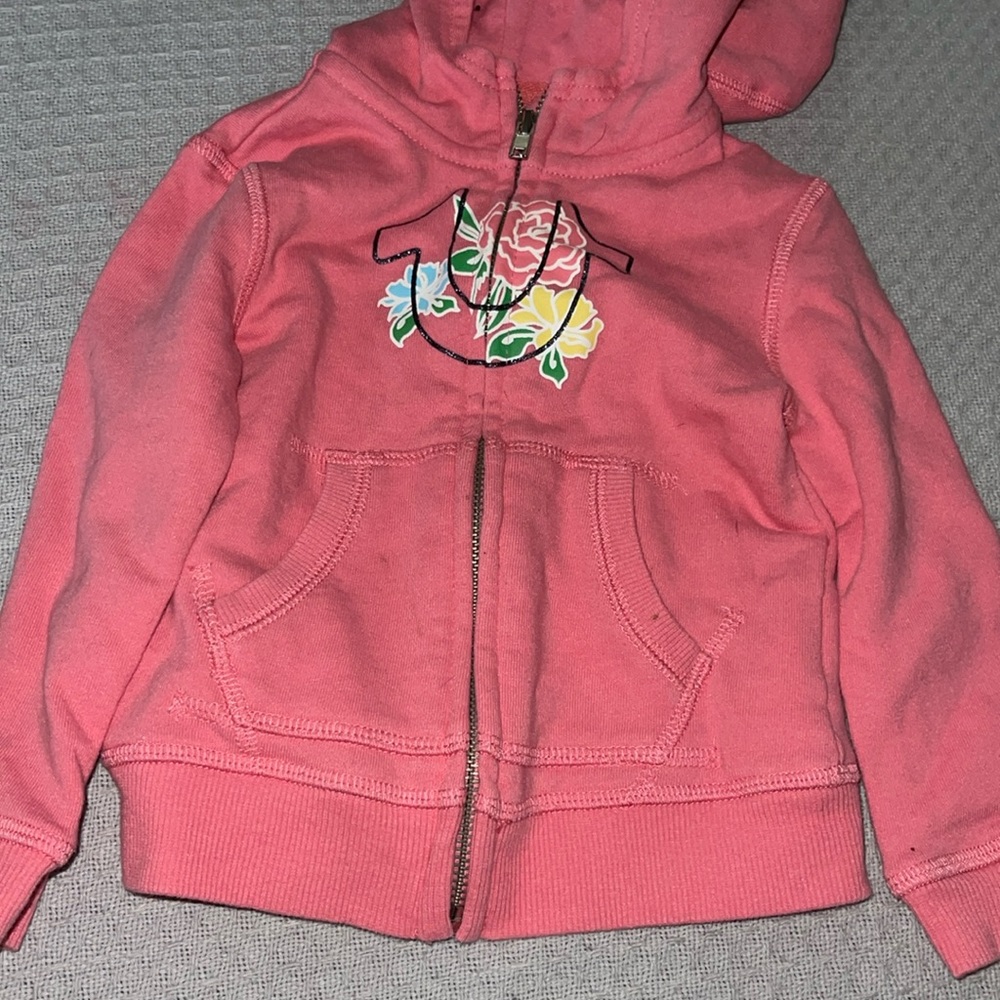 True religion pink baby sweater and sweats